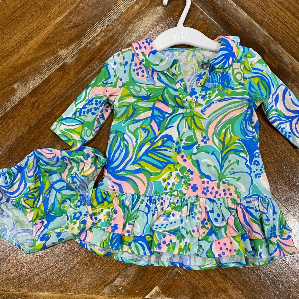Lilly Pulitzer baby girl dress and bloomers